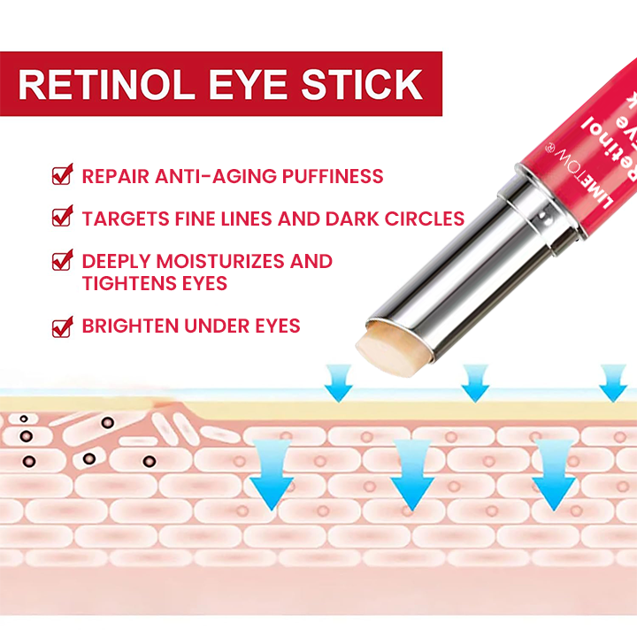 LIMETOW® Retinol Eye Stick✅ for Reduces Fine Lines，Puffiness and Dark Circles🌟