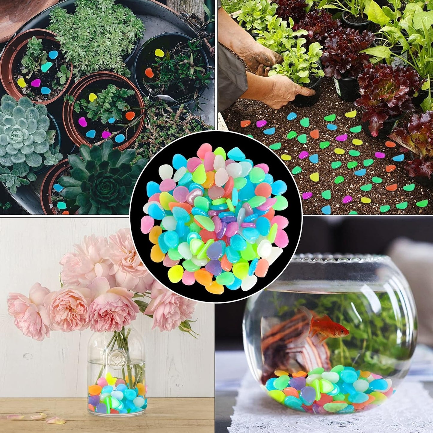 💥LAST DAY SALE 50%OFF💥LIMETOW® 🌈Colorful Glow-in-the-Dark Garden Stones